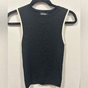 Express Black and White Sleeveless tank top